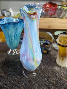 Blown Glass Bud Vase - Pastels colors