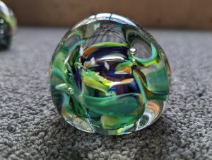 Blue and Green Paperweight