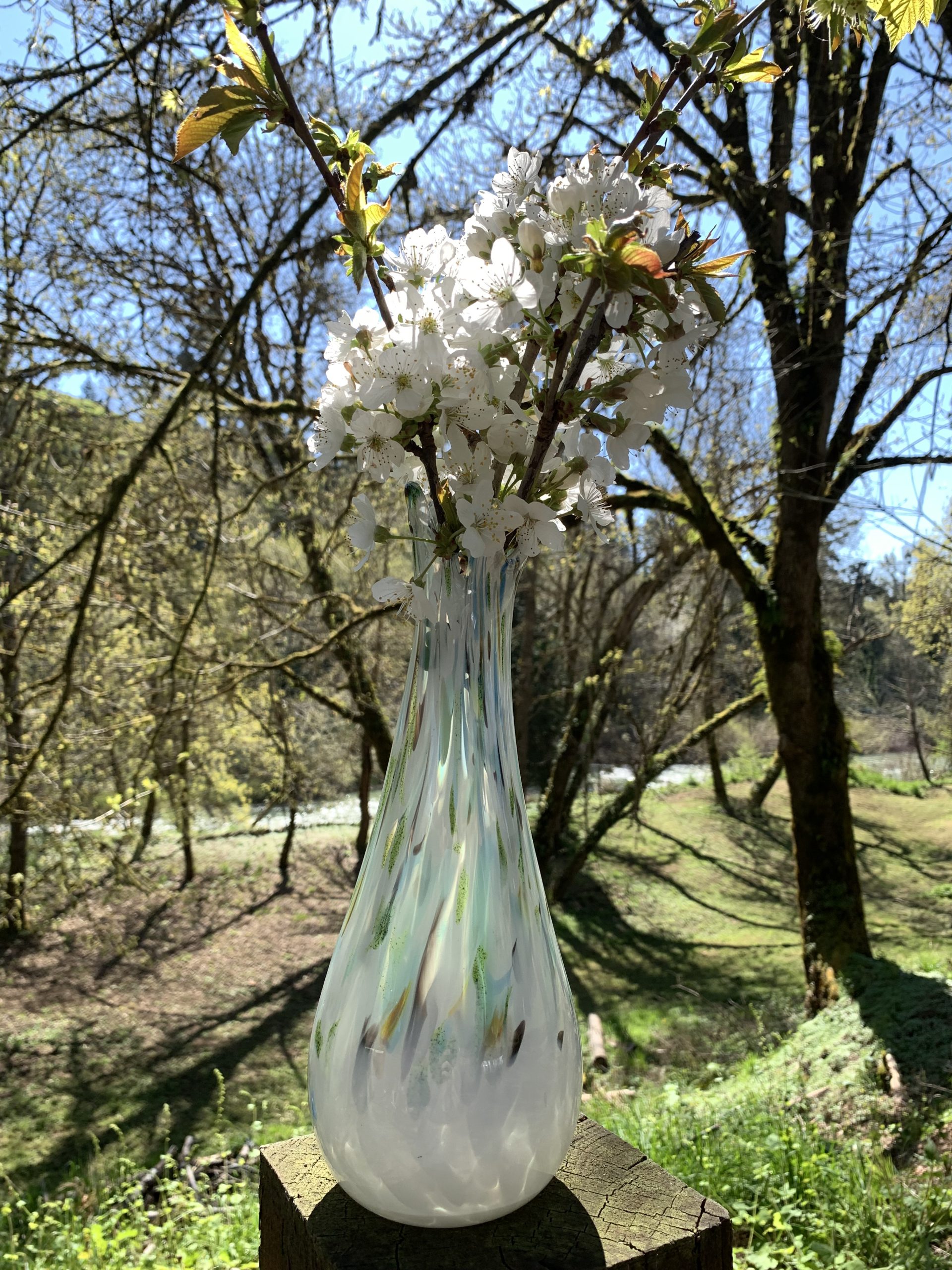 Blown Glass Bud Vase